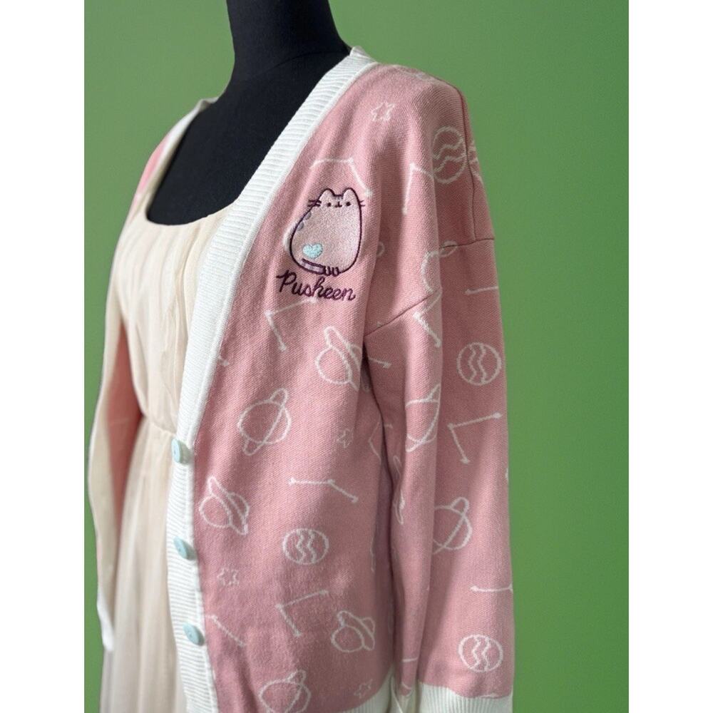 Pusheen Unique Vintage Pusheen The Cat Cardigan Pink Size Medium